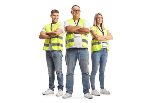 Manufacturing Group with Mature Worker