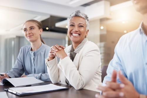 Mature Worker at a Desk