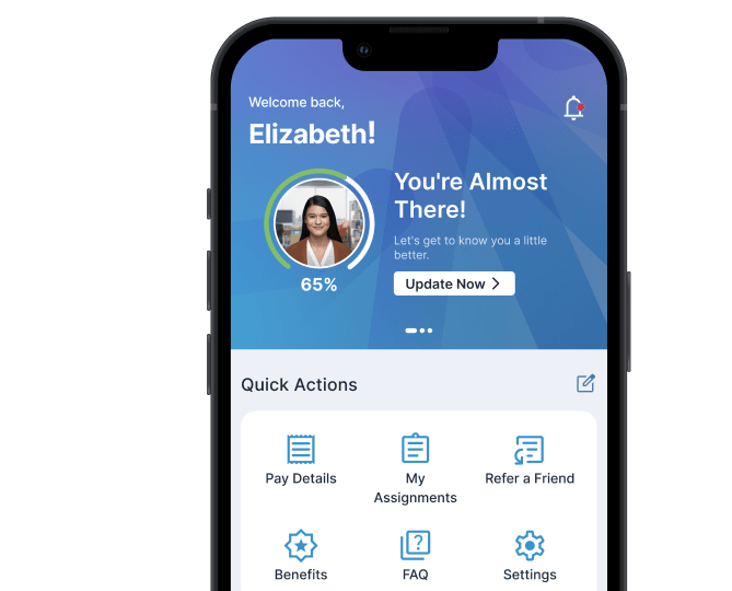 My Manpower app interface on a smartphone screen